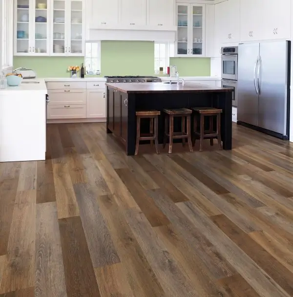 Luxury vinyl flooring installation in a Tucson, AZ home