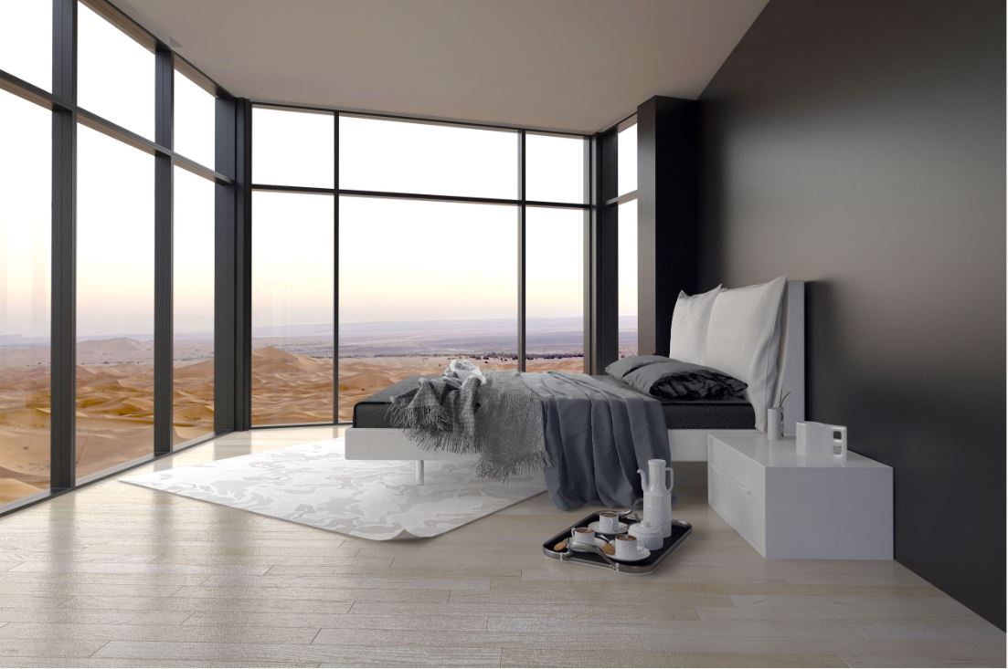 Wood-look vinyl plank flooring in an Arizona home