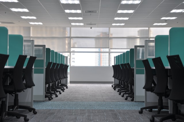 Commercial office with carpet tile flooring in Tucson, AZ