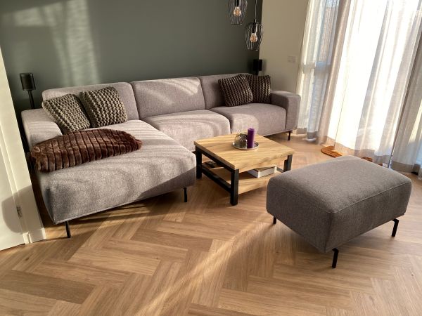 living room with luxury vinyl flooring