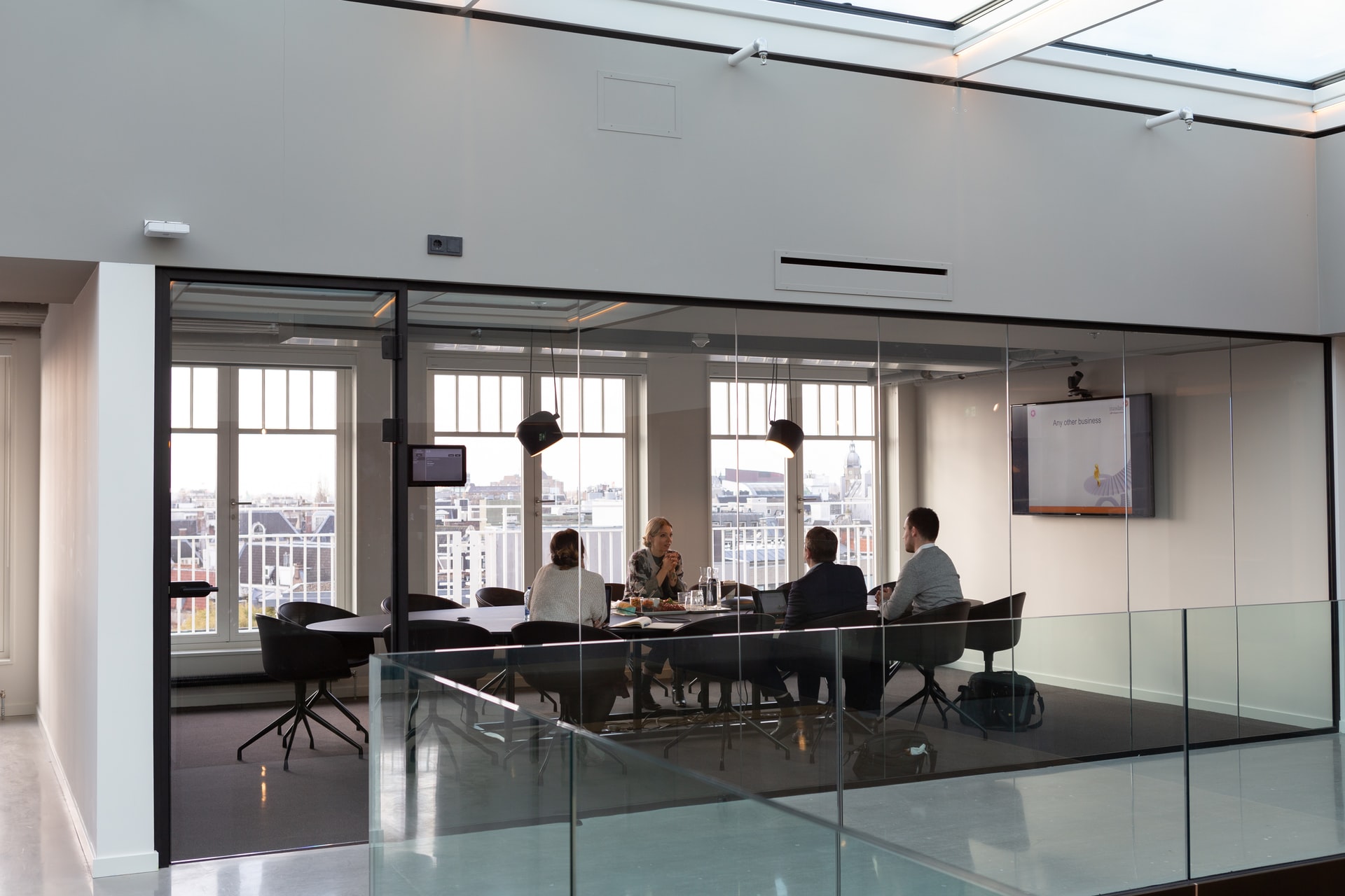 Commercial flooring in an Austin, TX office from Express Flooring
