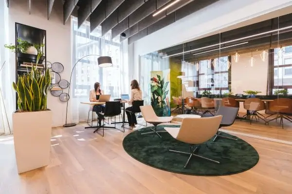 Commercial flooring in a Tucson, AZ office space