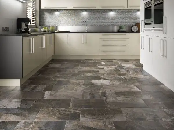 Porcelain tile flooring in a modern Phoenix, AZ kitchen