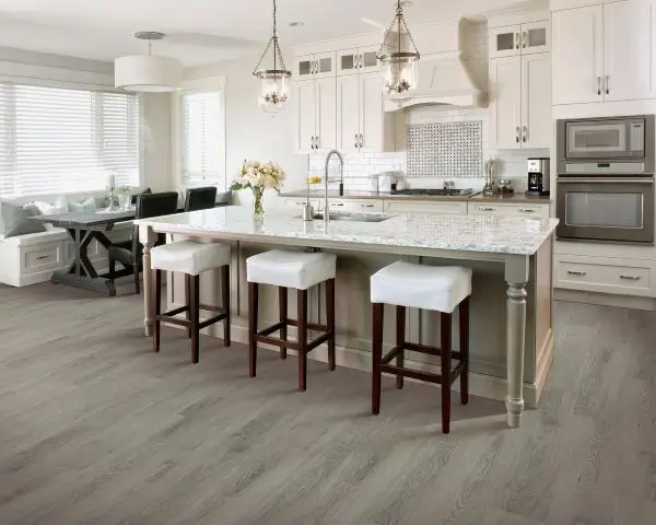 Luxury vinyl flooring in an Austin, TX kitchen