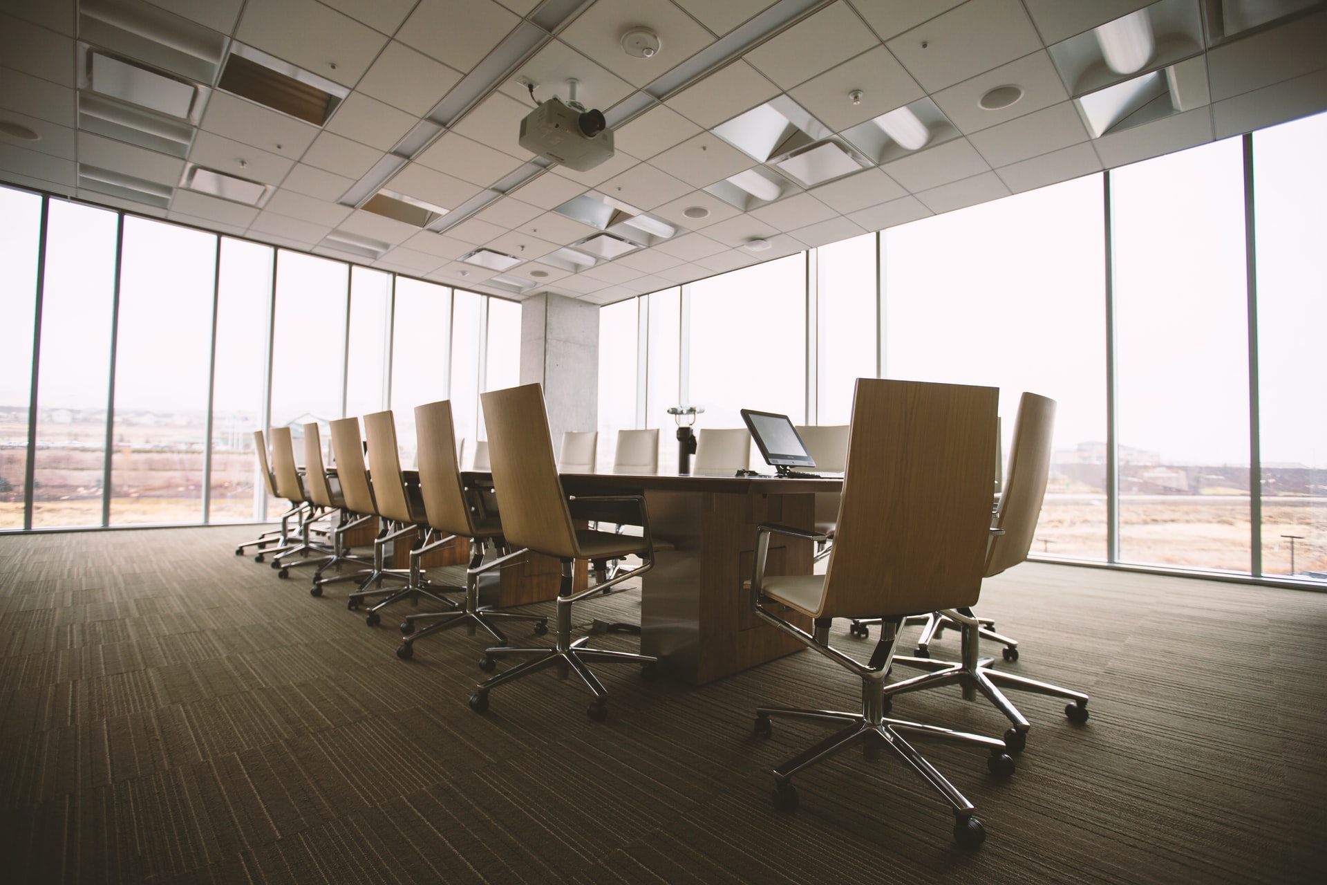 Carpet tile installation in a Phoenix, AZ office space