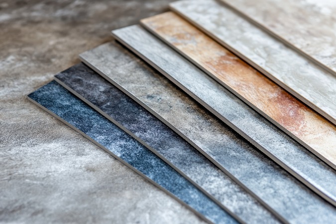 stone-look vinyl tile flooring