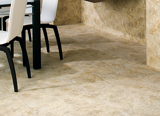 Tile flooring in a Tucson, AZ dining room