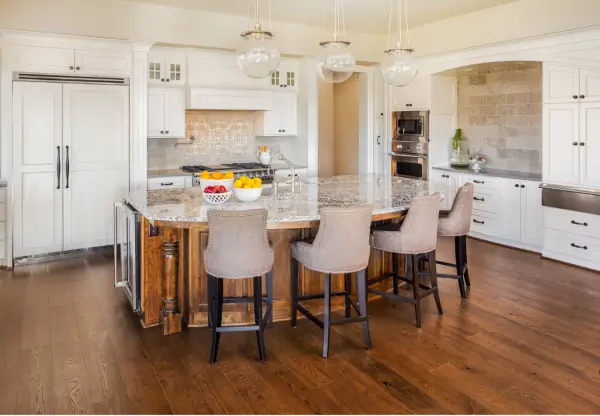 Luxury vinyl flooring in an Austin, TX kitchen