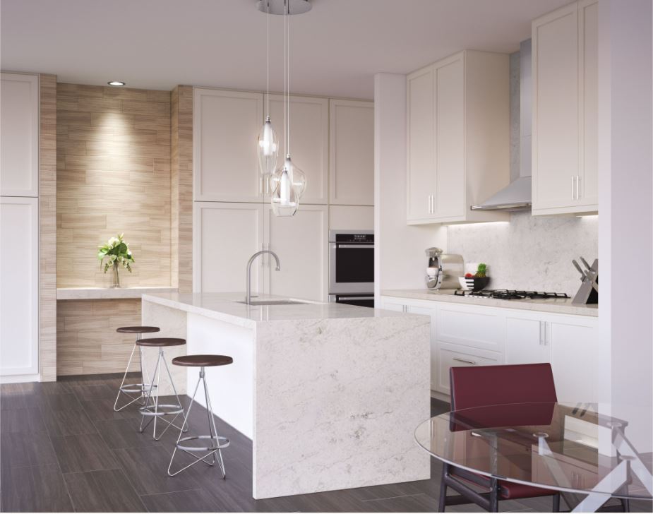 Beautiful tile flooring and wall accents in a Phoenix, AZ home