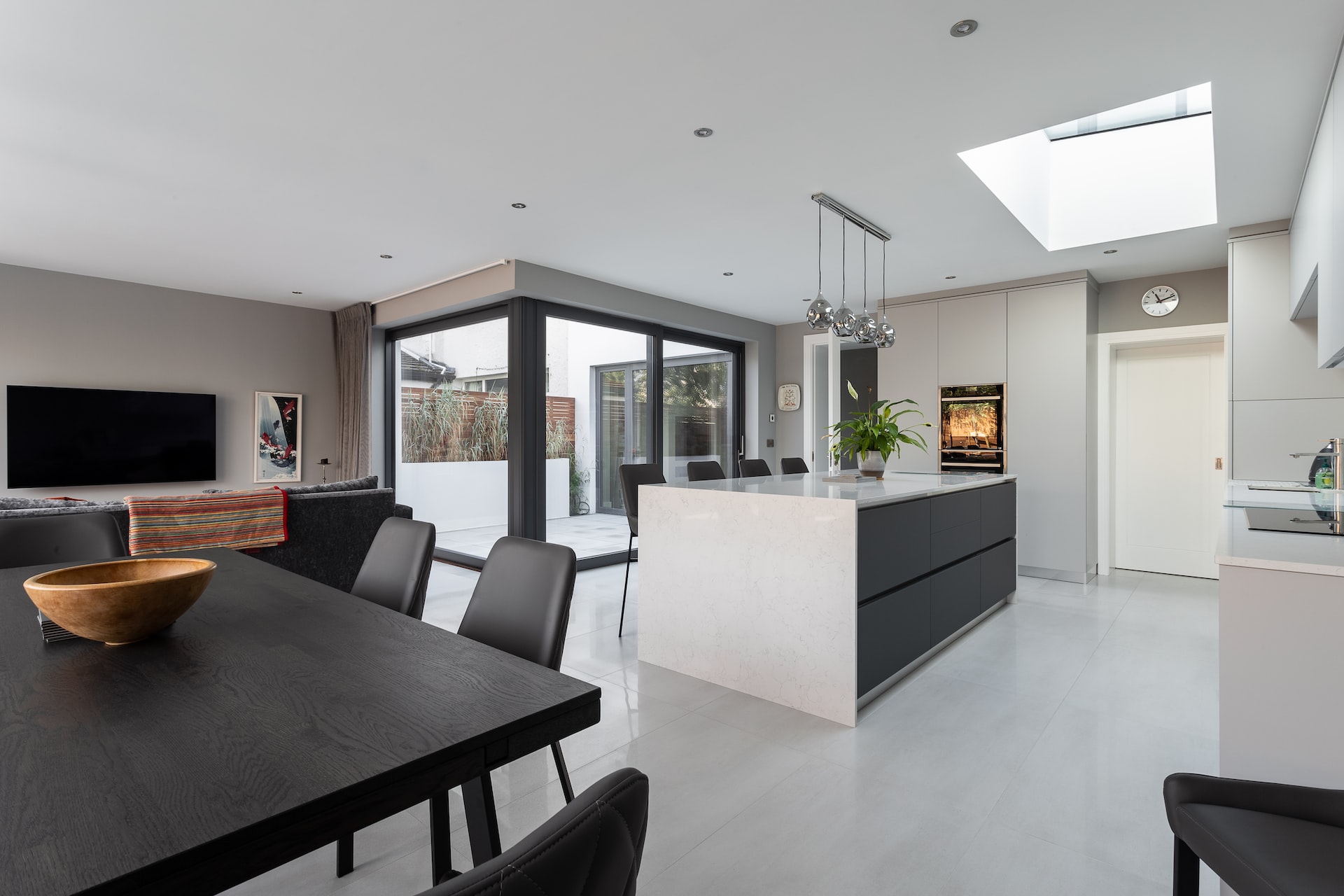 Large format tile flooring in a Phoenix, AZ kitchen