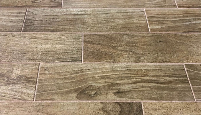 wood-look tile floor