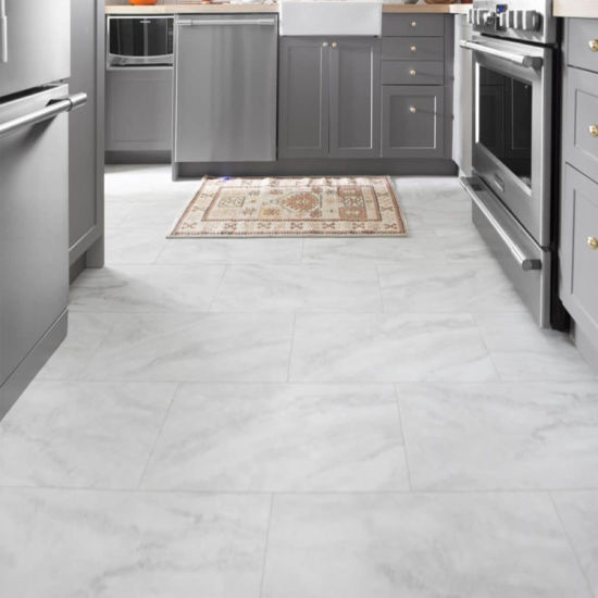 Vinyl tile in a modern kitchen